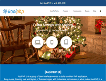 Tablet Screenshot of koolphp.net