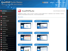 Tablet Screenshot of demo.koolphp.net